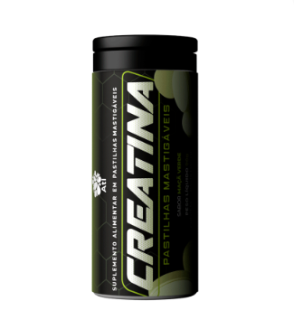 Creatina Mastigável Bcaa Atlântica Natural 30 Pastilhas Maçã Verde